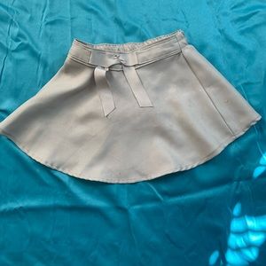 Khaki school skirt